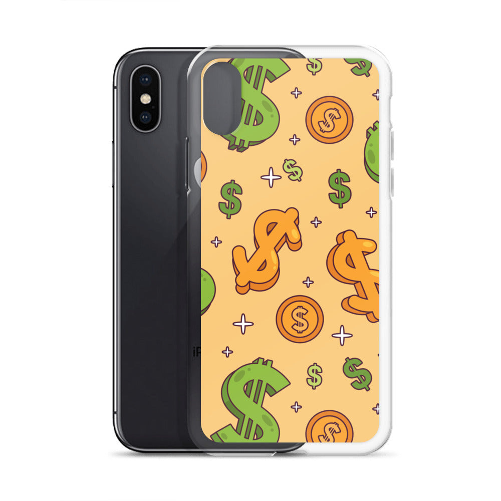 Dollar Currency Sign Pattern Clear Case for iPhone®