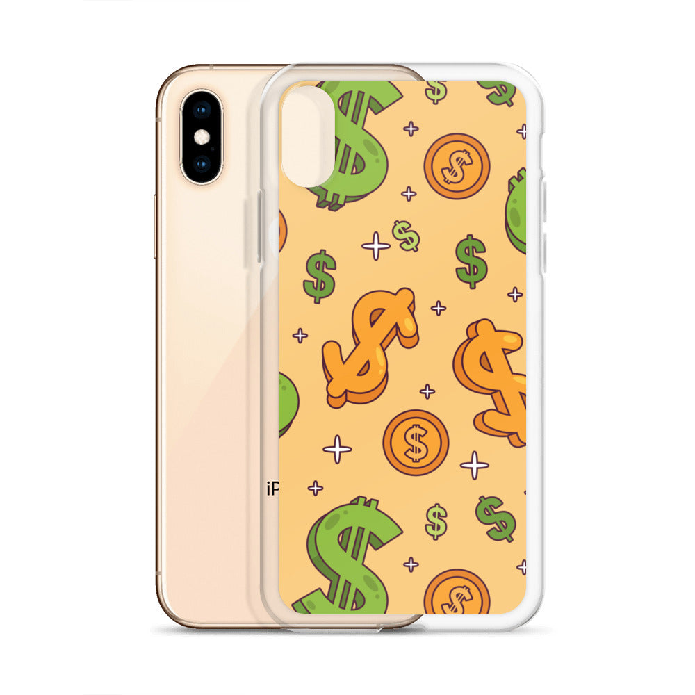 Dollar Currency Sign Pattern Clear Case for iPhone®