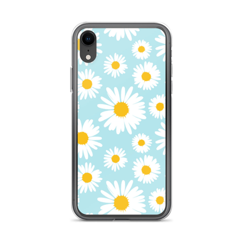 Lilly Flower Pattern Clear Case for iPhone