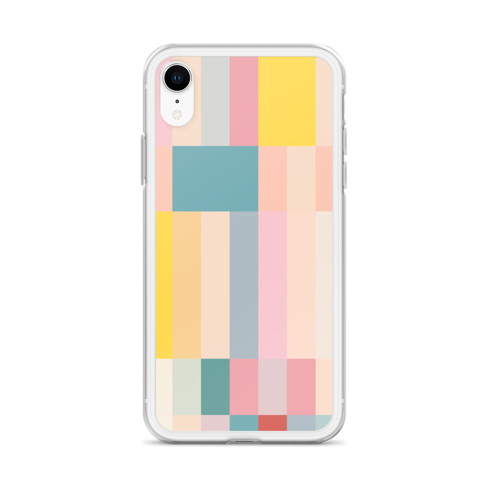 Abstract Pastel Stripes Clear Case for iPhone®
