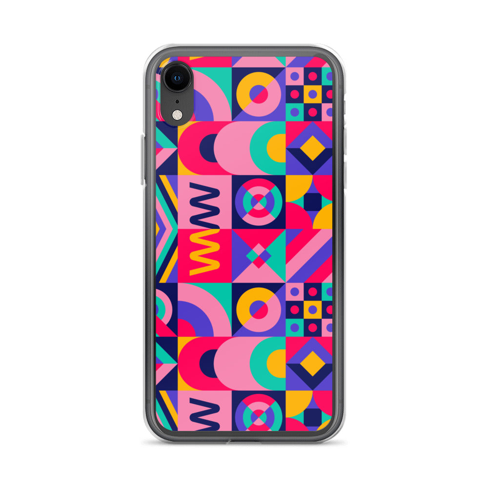 Colorful Geometric Pattern Clear Case for iPhone®