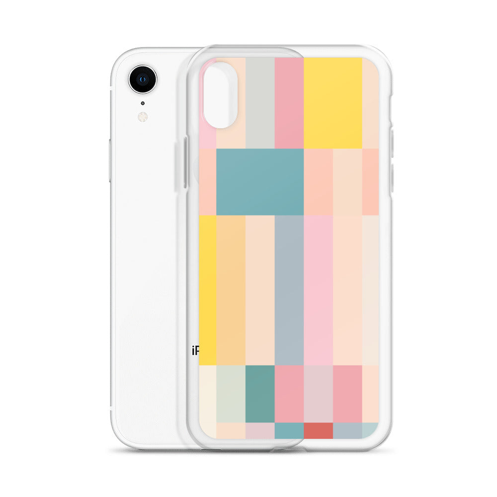 Abstract Pastel Stripes Clear Case for iPhone®