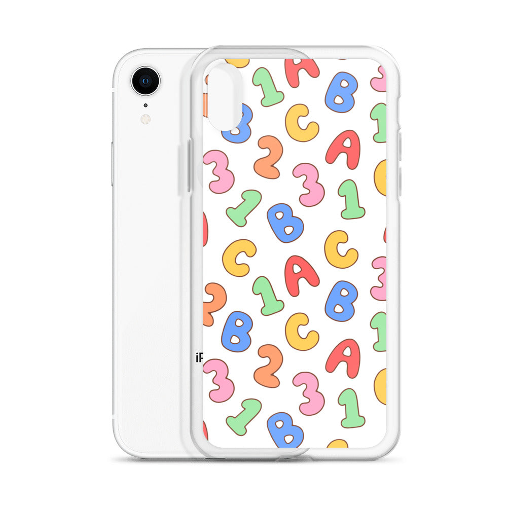 Back To School Season Pattern Clear Case for iPhone®