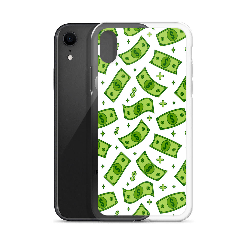 Dollar Currency Banknotes Pattern Clear Case for iPhone®