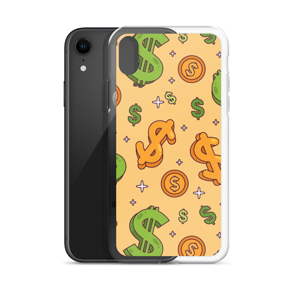 Dollar Currency Sign Pattern Clear Case for iPhone®