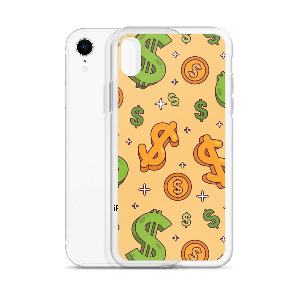 Dollar Currency Sign Pattern Clear Case for iPhone®