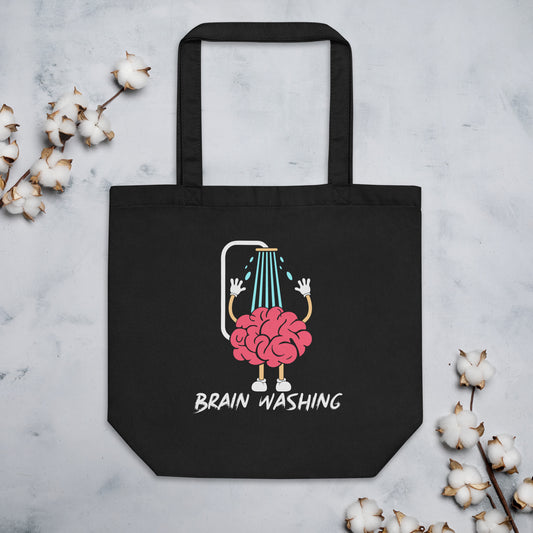 Brain Washing Funny Brain Anatomy Pun Funny Brain Wash Eco Tote Bag