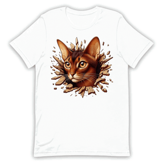 Abyssinian Cat Breaking Through Wall 3D Realistic Cat | PRODUCT CODE: ABSNYCTABRKF