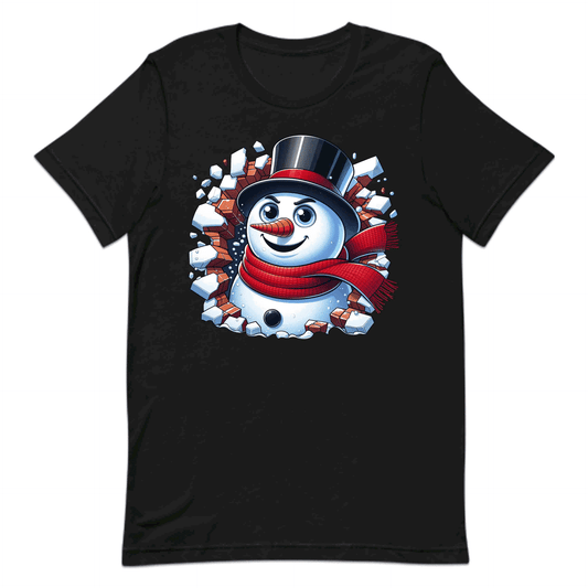 Snowman Breaking Through Wall 3D Realistic Xmas Snowman Smashing | PRODUCT CODE: SNWMCKRNGWEP