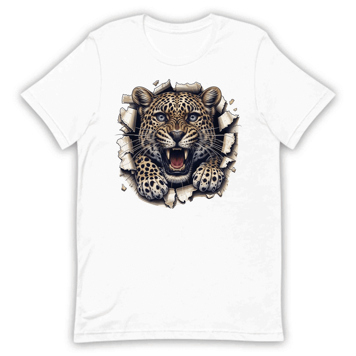 Leopard Breaking Through Wall Realistic 3D Big Cat | PRODUCT CODE: LPORDBKNGWLBE