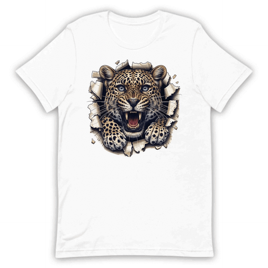 Leopard Breaking Through Wall Realistic 3D Big Cat | PRODUCT CODE: LPORDBKNGWLBE