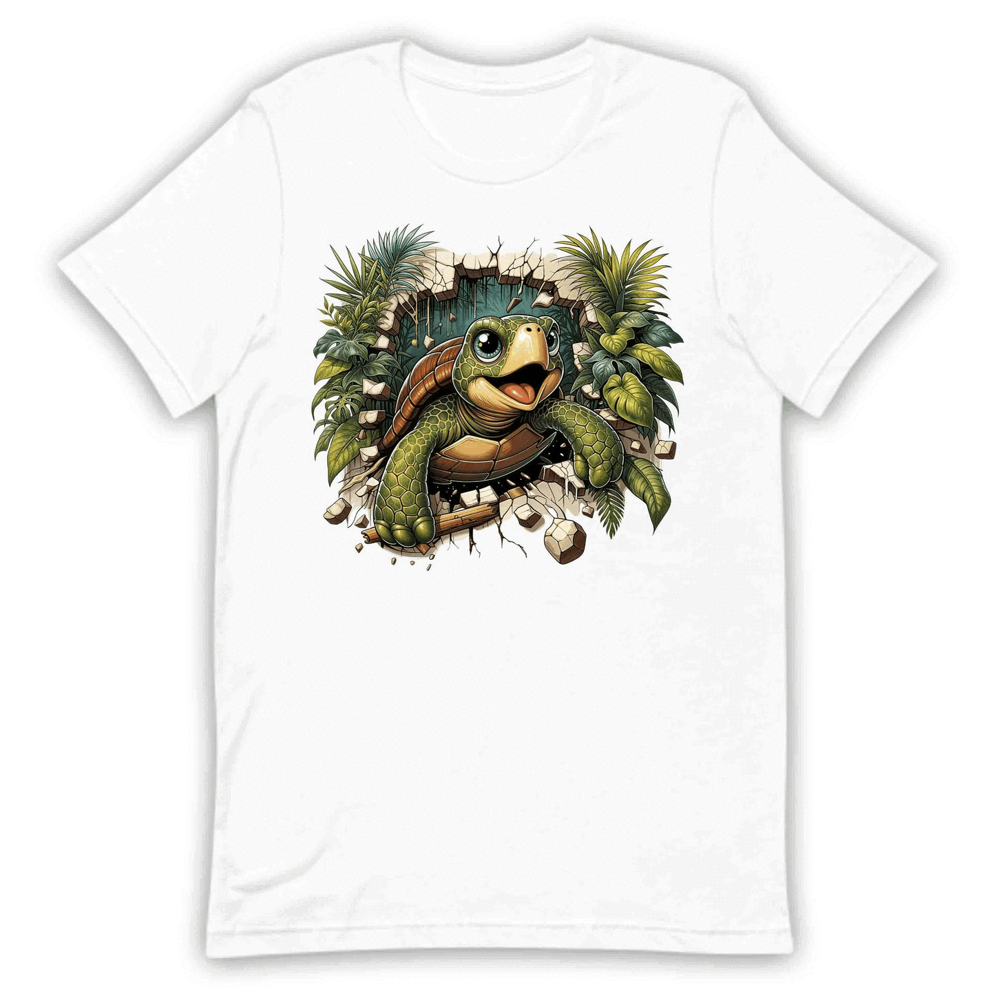 Turtle Breaking Through Wall Realistic 3D Turtle | PRODUCT CODE: TRLBKNGOCNLV