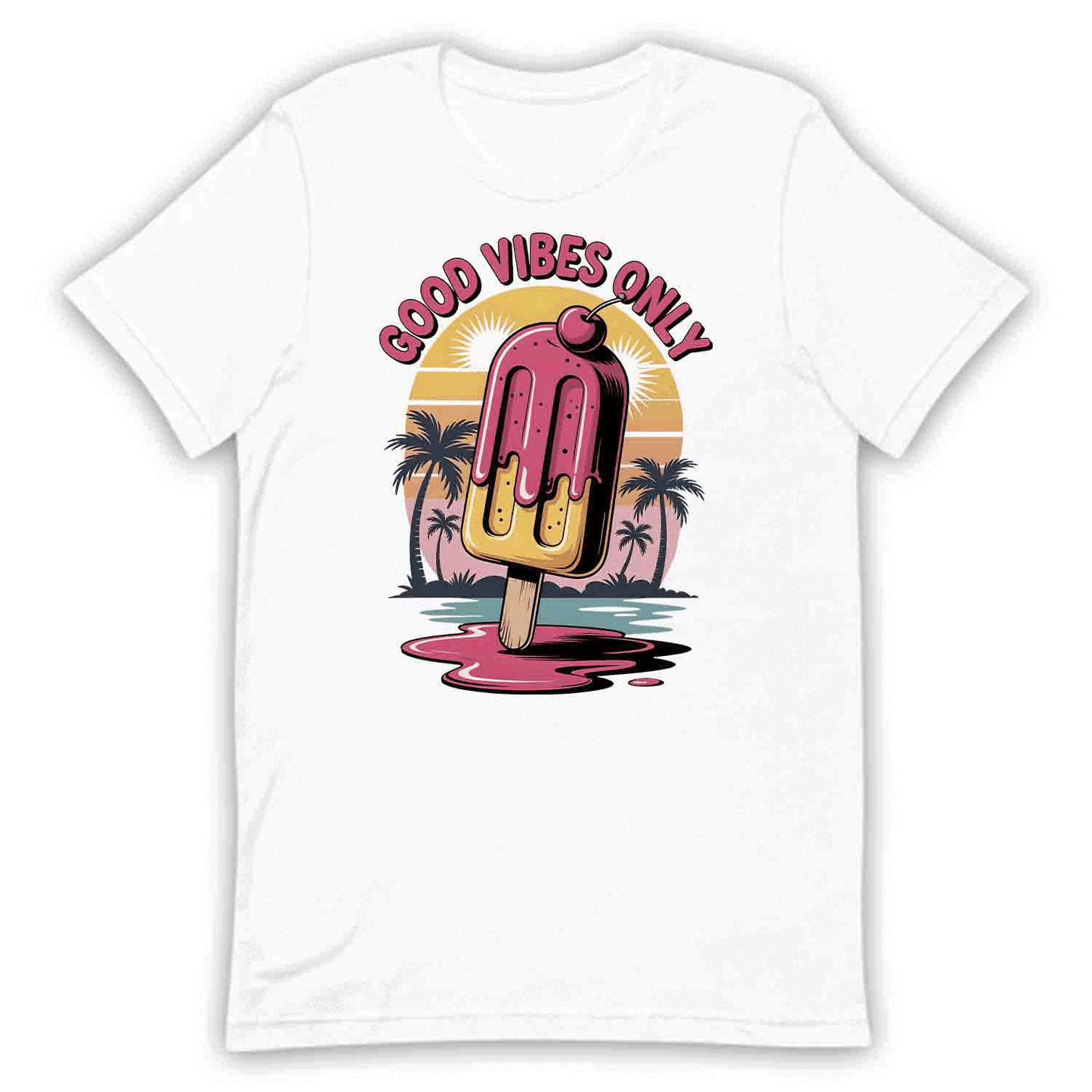 Good Vibes Popsicle T-Shirt, Retro Summer Sweatshirt, Chill Vacation Hoodie | PRODUCT CODE: GWEQSCBP
