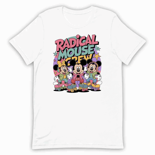 Disney Mickey & Minnie Mouse T-Shirt, Roller Skating Cartoon Sweatshirt, Disney World Hoodie | PRODUCT CODE: DNBWERBVZ