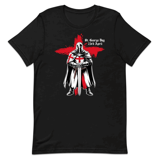 St. George’s Day Knight T-Shirt, Red Cross Jumper & Crusader Hoodie – English Heritage Apparel | PRODUCT CODE: KSADMNWE
