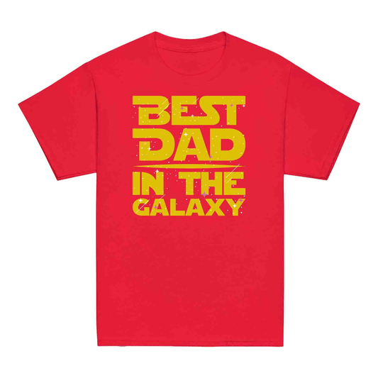 Best Dad in the Galaxy Kids T-Shirt, Jumper & Hoodie – Star Wars-Inspired Sci-Fi Father’s Day Gift for Geeky Dads | PRODUCT CODE: BTSHDGXL
