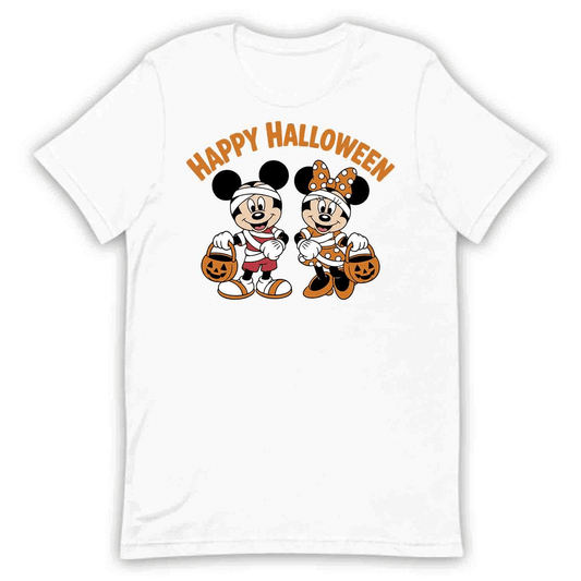 Happy Halloween Mummy Duo T-Shirt, Mickey & Minnie Sweatshirt, Disney Trick-or-Treat Hoodie | PRODUCT CODE: HORQWVDUM