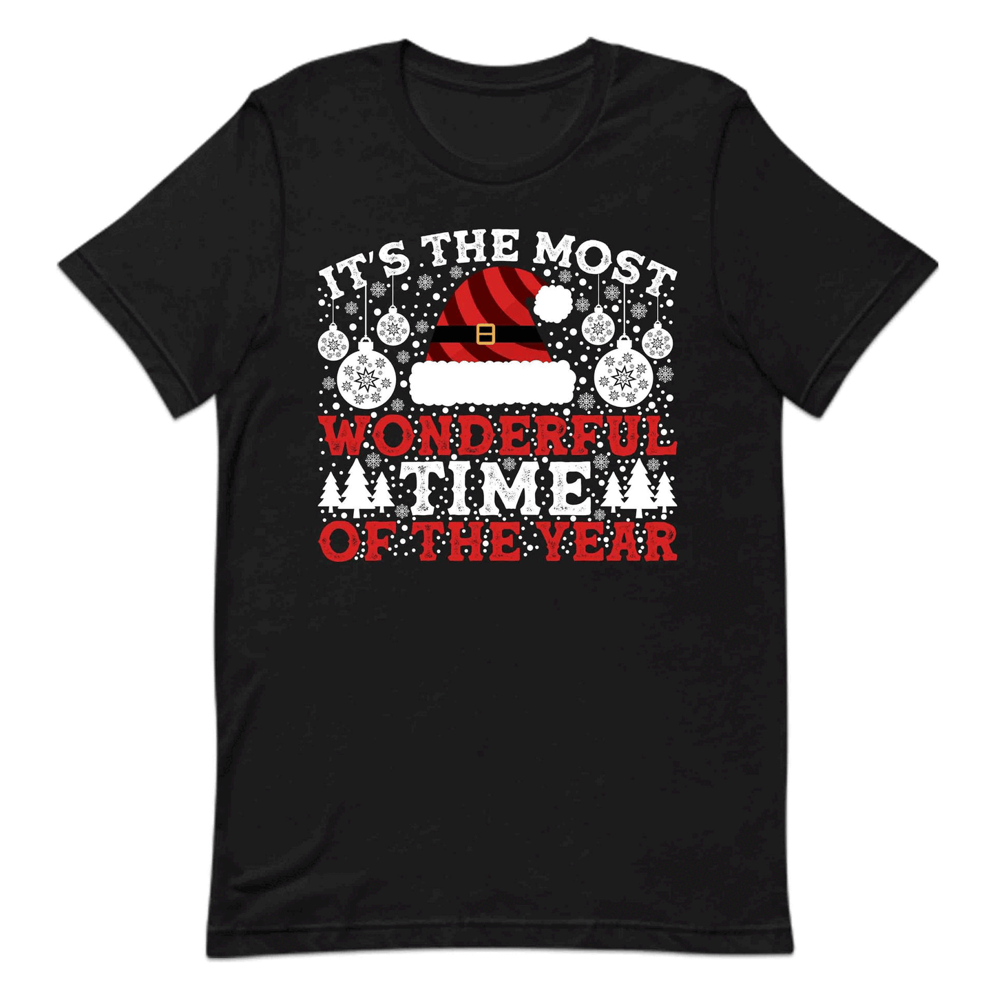 It's The Most Wonderful Time Of The Year Merry Christmas Santa Xmas | PRODUCT CODE: TSHEMOWNDFRL
