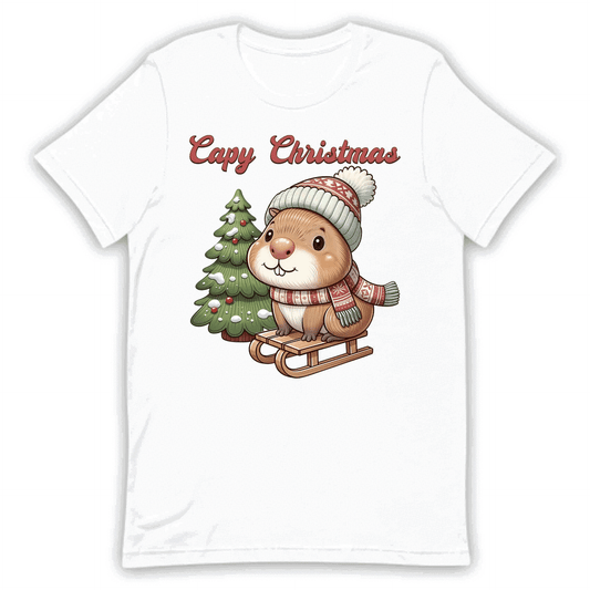 Capybara Christmas Sled Rodent Xmas | PRODUCT CODE: SLDECPYBRDNT