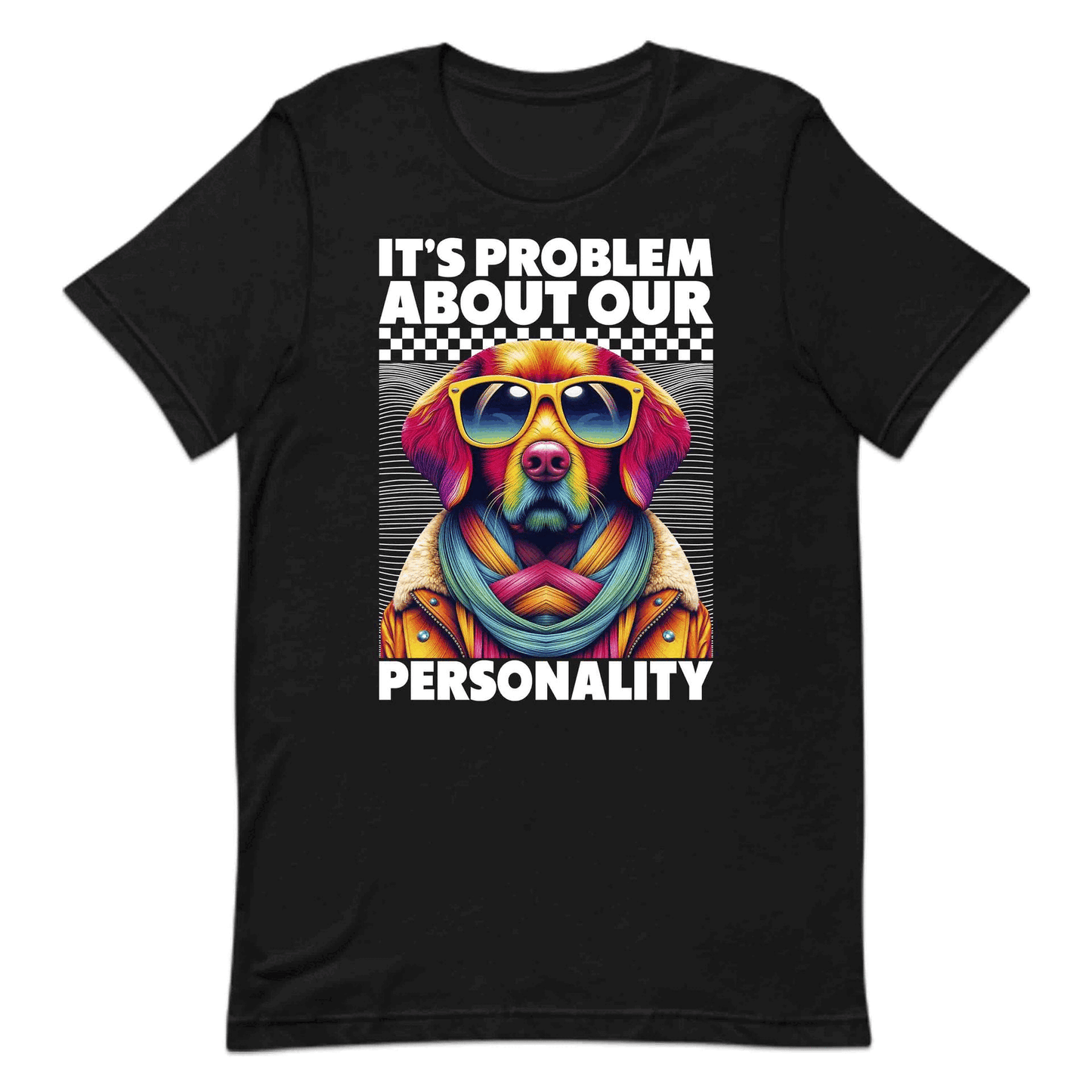 Colorful Retro Dog Personality Neon Pet Lover Funky Pop Art | PRODUCT CODE: CLFROTEGDOPY