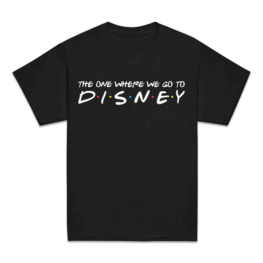 The One Where We Go to Disney Kids T-Shirt | Friends TV Show Kids Jumper | Disney Trip Matching Hoodie | PRODUCT CODE: TCBNAPOEFUDM