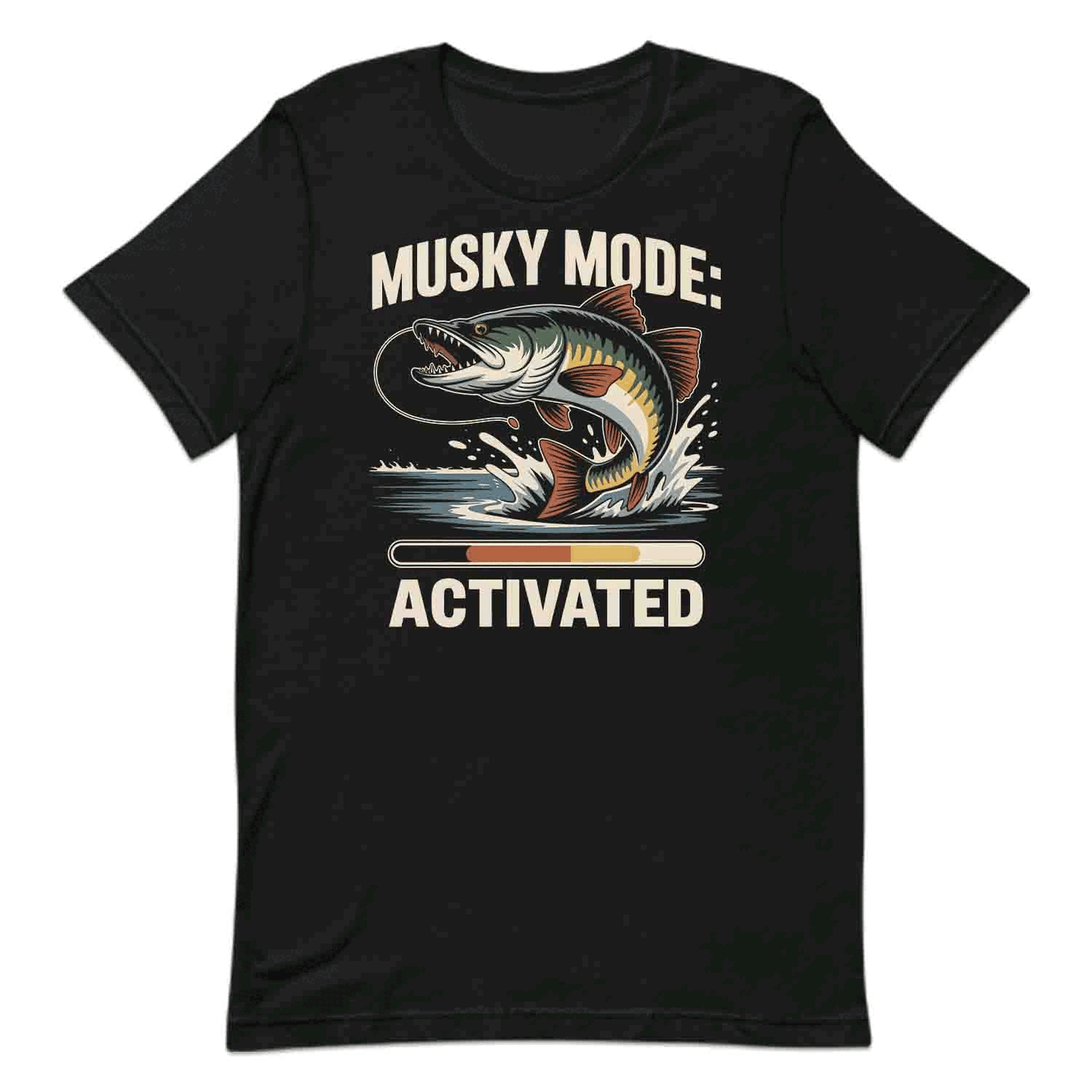 Musky Mode Fishing T-Shirt, Epic Catch Sweatshirt, Hardcore Angler Hoodie | PRODUCT CODE: MASDUCVKS
