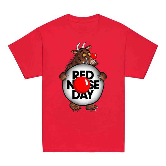 Red Nose Day The Gruffalo Kids T-Shirt | Book Day Kids Jumper | Charity Awareness Hoodie | PRODUCT CODE: RDFDXHJEKIGO