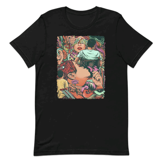 Inclusive Disability Art T-Shirt, Surreal Abstract Sweatshirt, Vibrant Diversity Hoodie | PRODUCT CODE: NDTJAOEBLC