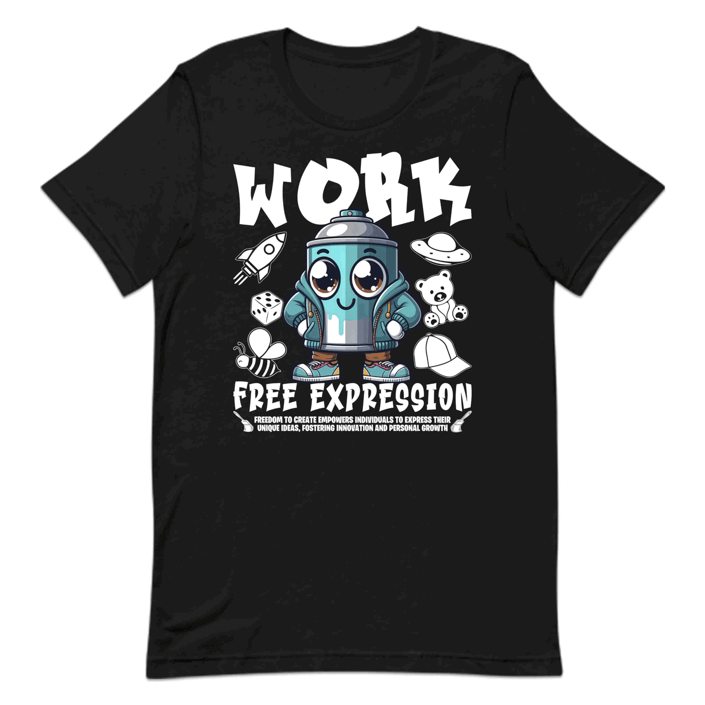 Graffiti Spray Can Character Work Free Expression | PRODUCT CODE: PNTWRKEFEXS