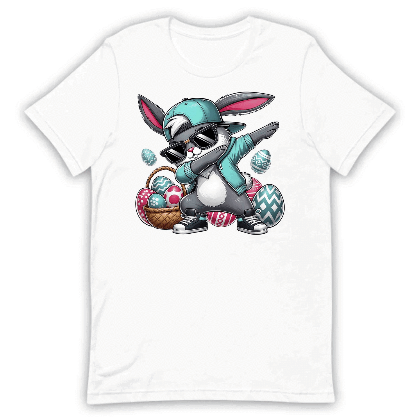 Dabbing Easter Bunny Fun Hip-Hop Rabbit with Shades | PRODUCT CODE: DGNVBJEPAWU