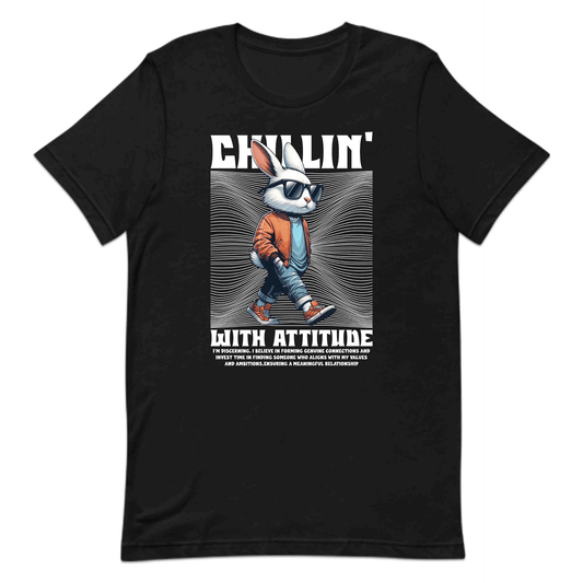 Chillin' Rabbit Vibes Bunny with Attitude Vintage Streetwear | PRODUCT CODE: CHLNRBTVSNBU