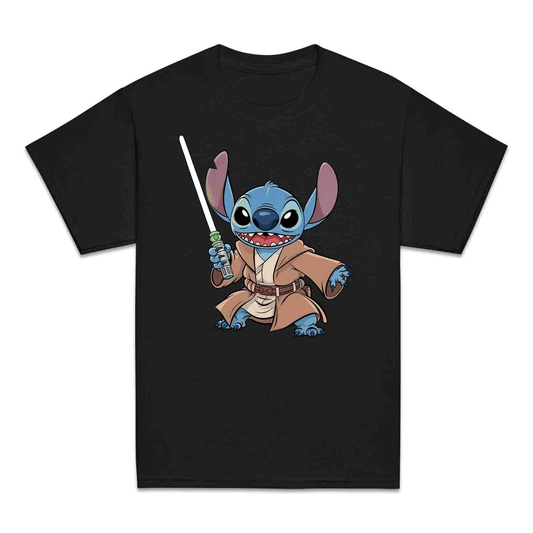 Jedi Stitch Kids T-Shirt | Star Wars x Lilo & Stitch Kids Jumper | Sci-Fi Disney Galactic Mashup Hoodie | PRODUCT CODE: JDUEOASTCHWA