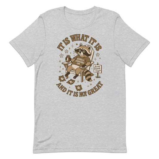 Lazy Raccoon T-Shirt – Funny Mental Health Hoodie & Depressed Animal Sweatshirt | PRODUCT CODE: LXZNBERSAC