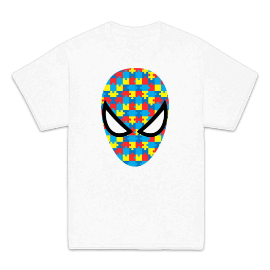Spider-Man Autism Awareness Kids T-Shirt | Puzzle Piece Hero Mask Jumper | Marvel Inclusion Hoodie | PRODUCT CODE: SPDBERWBIMA