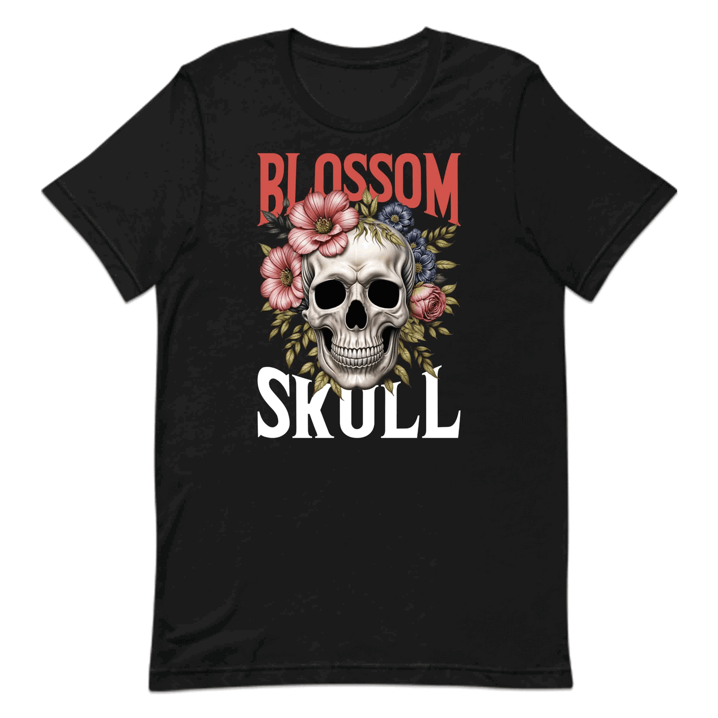 Elegant Skull & Floral Gothic Blossom Skull Edgy Romantic Styles | PRODUCT CODE: EGLNTSKLUFAO