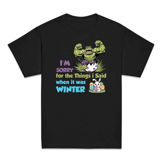 Marvel Hulk Easter Kids T-Shirt | Hulk Smash Egg Kids Jumper | Hilarious Winter Rage Apology Hoodie | PRODUCT CODE: HLKDAHJRCRET
