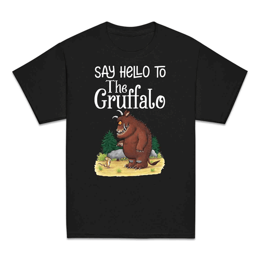 Say Hello to The Gruffalo Kids T-Shirt | Book Day Kids Jumper | Classic Storybook Cartoon Hoodie | PRODUCT CODE: STUERYCNGPF