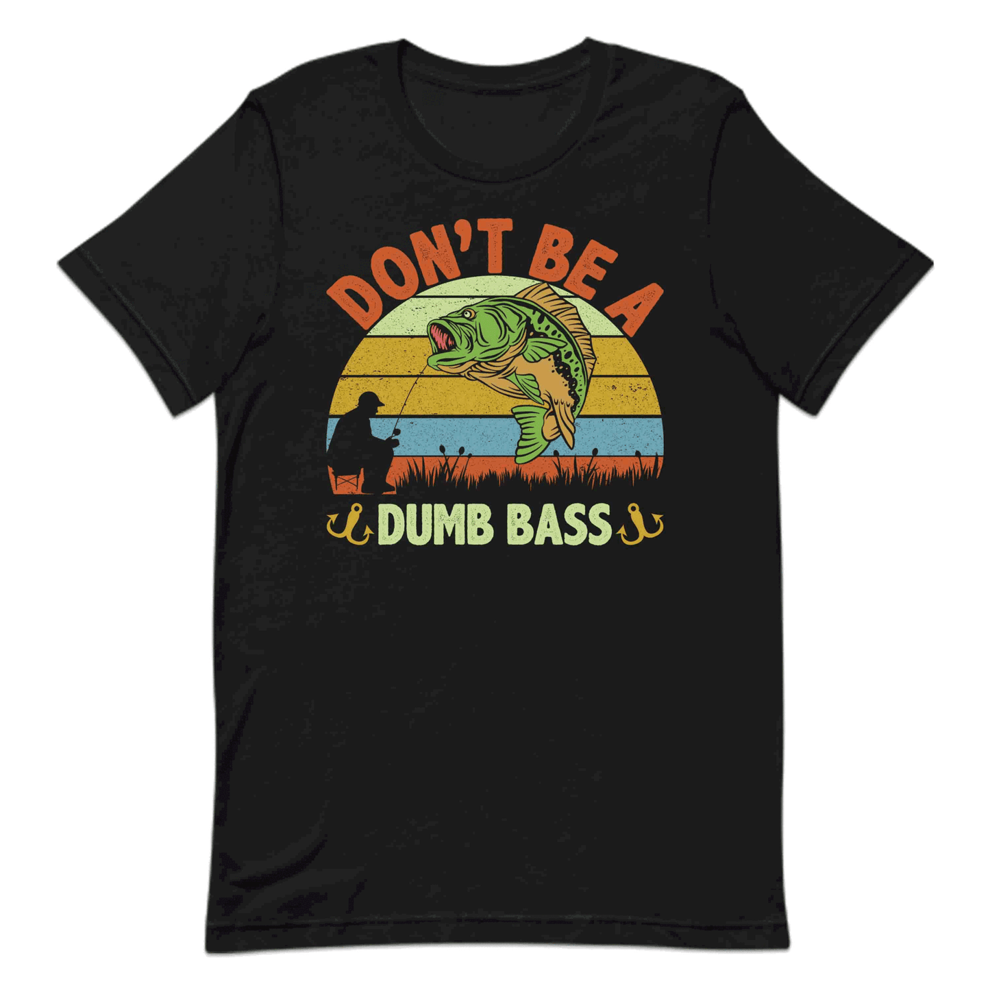 Funny Bass Fishing Don’t Be a Dumb Bass Hilarious Anglers | PRODUCT CODE: FNBSAHDOBUMS