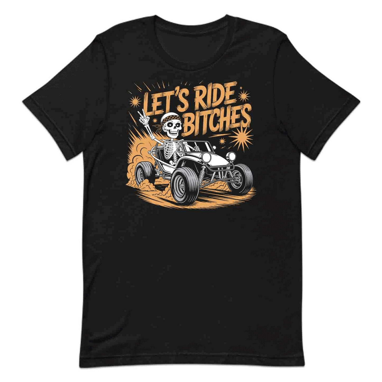 Skeleton Dune Buggy T-Shirt, Edgy Off-Road Sweatshirt, ATV Rebels Hoodie | PRODUCT CODE: SKJDHKSDBG