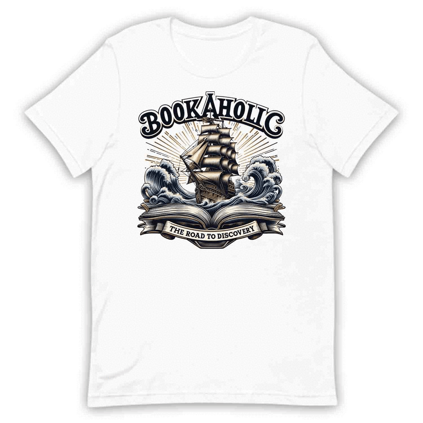 Bookaholic Tee, Nautical Book Sweatshirt, Pirate Ship Hoodie | PRODUCT CODE: BJEROAKGLC