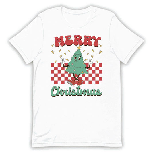 Groovy Christmas Tree Retro Xmas Festive Vibes | PRODUCT CODE: GRVYOCHRMTEX