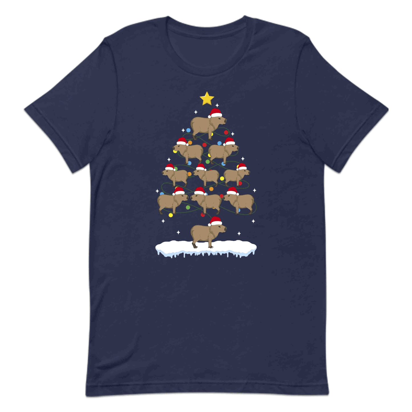 Capybara Christmas Tree Xmas Adorable Rodent Creature | PRODUCT CODE: CPBRETXMADW
