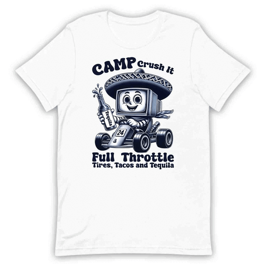 Funny Retro Go-Kart Racer T-Shirt, Sweatshirt, Hoodie – Vintage TV Sombrero Character & Fiesta Vibes | PRODUCT CODE: FUIENXRPGKYS