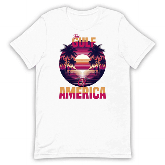 Trump 'Gulf of America' Patriotic Apparel | Sunset Beach Tees & Hoodies | PRODUCT CODE: TPEBAMCNBUS
