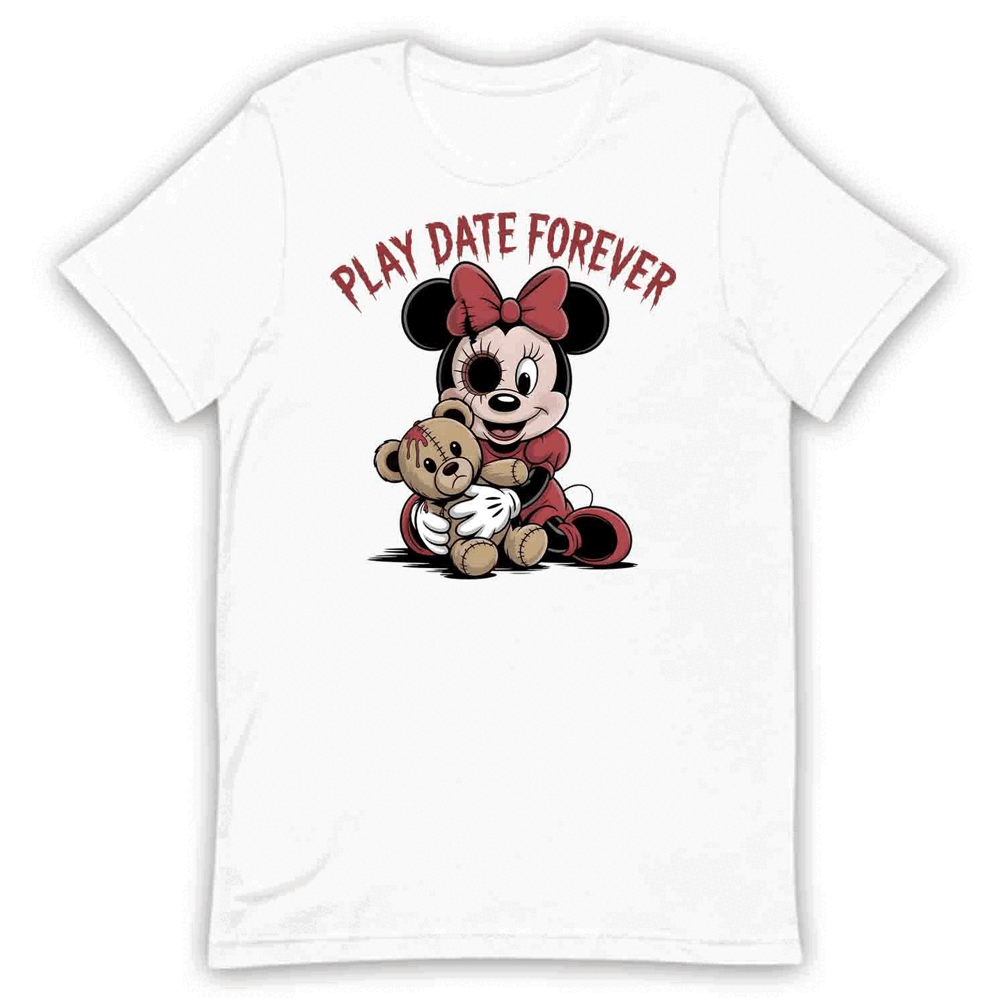 Minnie Mouse Play Date T-Shirt, Horror Cartoon Sweatshirt, Disney Halloween Hoodie | PRODUCT CODE: DNBASWRUO