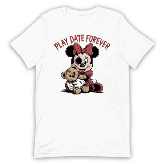 Minnie Mouse Play Date T-Shirt, Horror Cartoon Sweatshirt, Disney Halloween Hoodie | PRODUCT CODE: DNBASWRUO