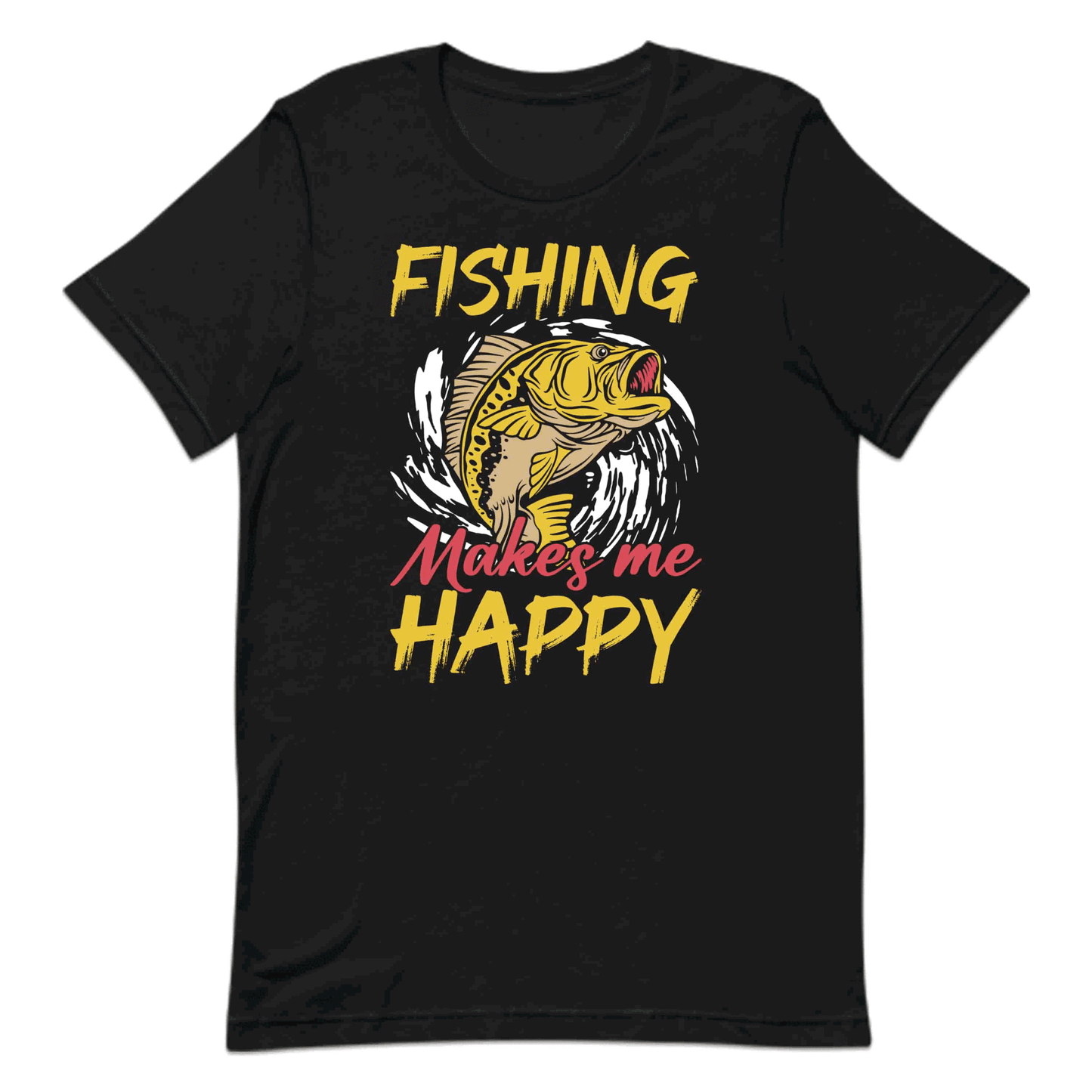 Fishing Makes Me Happy Retro Fisherman | PRODUCT CODE: FSHMKEHPYRT