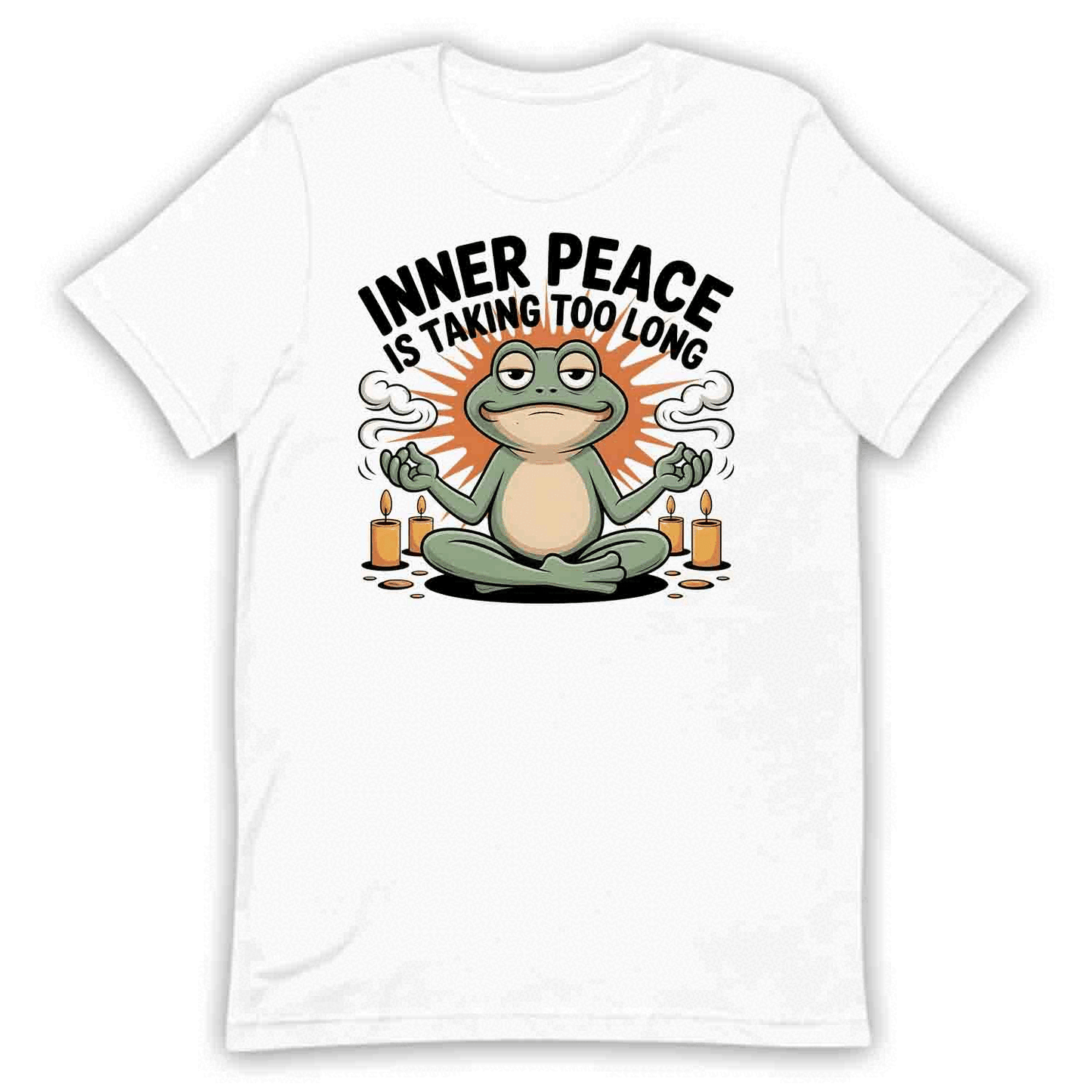Meditation Frog T-Shirt, Zen Humor Sweatshirt, Sarcastic Relaxation Hoodie | PRODUCT CODE: MSADTGFAZV