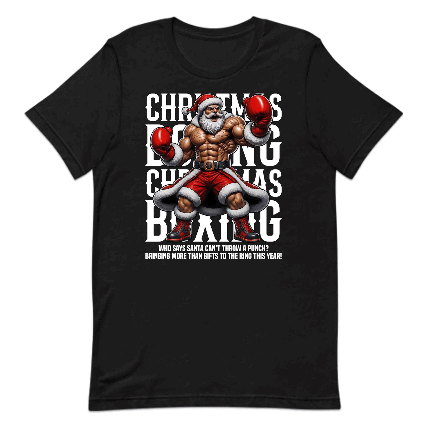 Christmas Muscular Boxer Xmas Santa | PRODUCT CODE: CHTSNABXGOMU