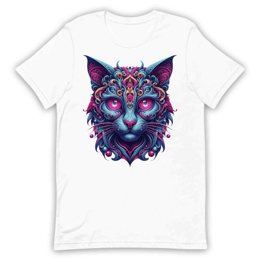 Psychedelic Cat Trippy Neon Kitty Artistic Cosmic Feline Art Mystical Fantasy Animal | PRODUCT CODE: PHDLCTAPYNOY